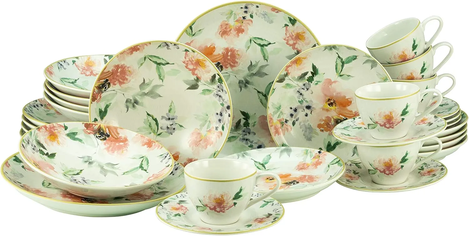 , Gabriella series, combination service 30 pieces, Stoneware