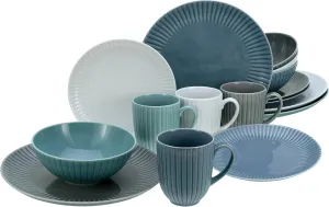 , Series Allegra-Colors, Crockery Set, Combination Service 16 Pieces, porcelain