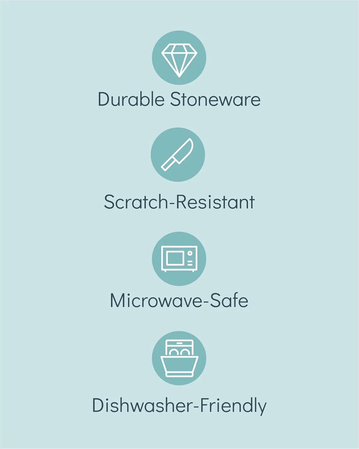 12 Piece Dinnerware Sets for 4 - Modern Style Stoneware Dinnerware Set - Scratch Resistant, Dishwasher, Microwave Safe Plates and Bowls Sets Ceramic, Bowl and Plate Set - Beige and Light Blue…
