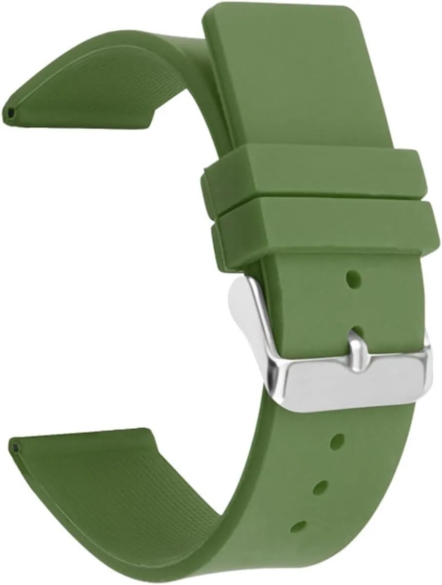 12mm 14mm 16mm 18mm 20mm 22mm 24mm Silicone Watch Band Universal Rubber Sport Waterproof Replacement Strap