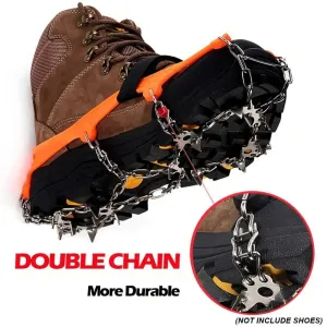 13 Teeth Climbing Crampons – Non-Slip Ice Grips for Winter Hiking and Fishing