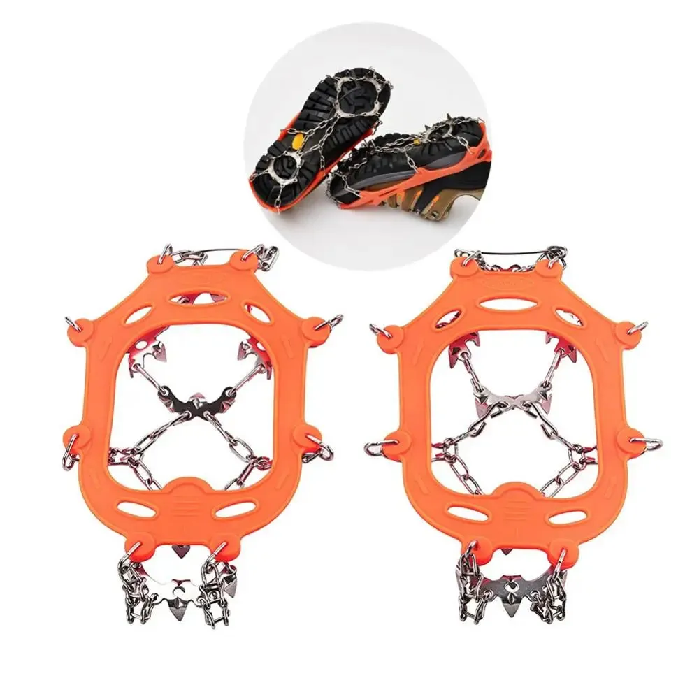 13 Teeth Climbing Crampons – Non-Slip Ice Grips for Winter Hiking and Fishing