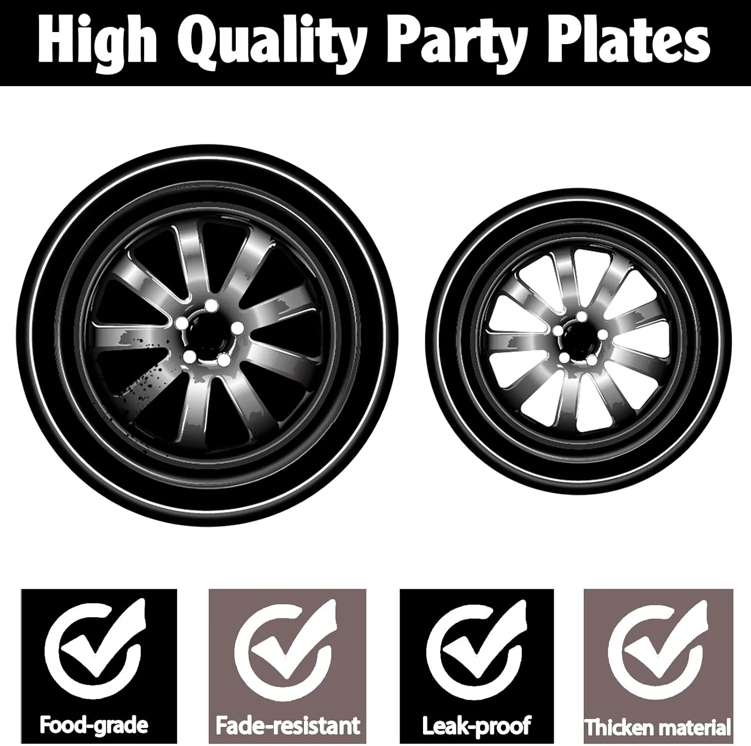 136 PCS Race Car Birthday Party Supplies Cars Birthday Decorations Tableware Set Racing Party Plates Napkins Forks for Kids Boys Serves 24