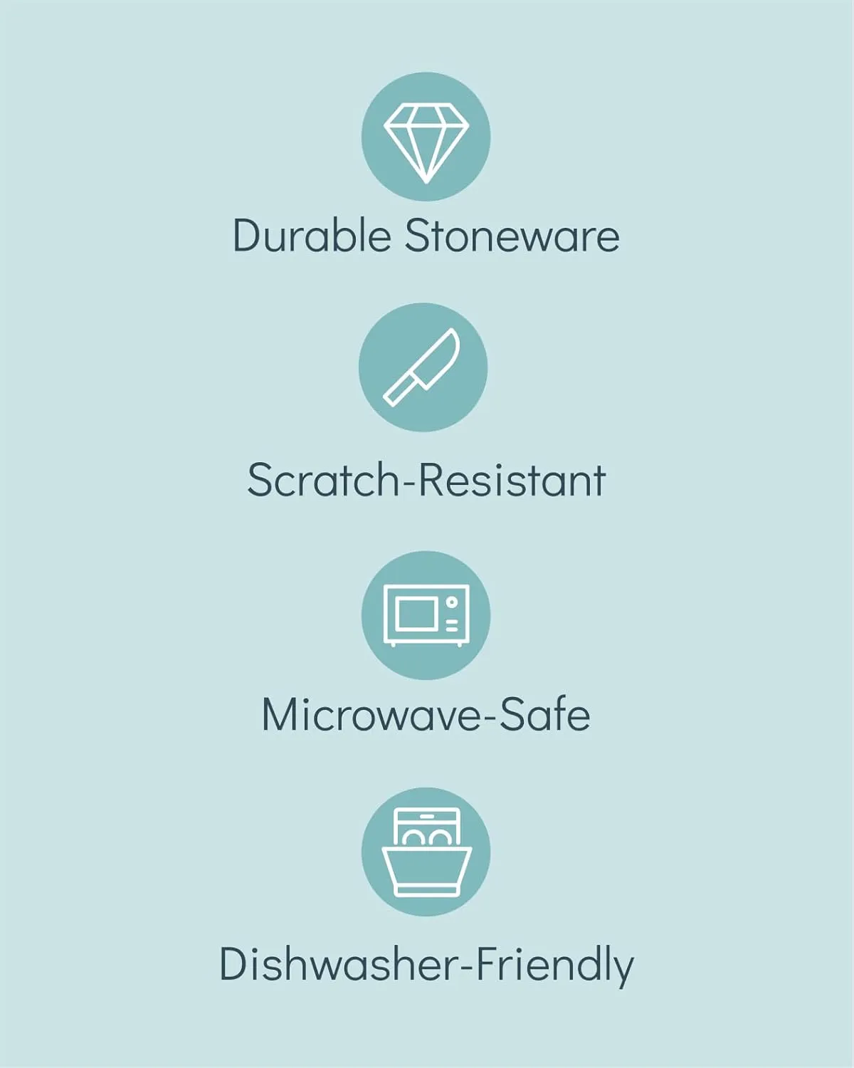 16 Piece Dinnerware Sets for 4 - Modern Style Stoneware Dinnerware Set - Scratch Resistant,Dishwasher,Microwave Safe Plates and Bowls Sets Ceramic,Dish Set, Bowl and Plate Set - Beige and Light Blue…