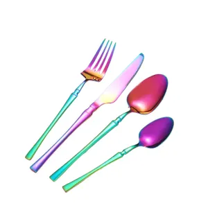 16 Piece Stainless Steel Hotel Tableware Set