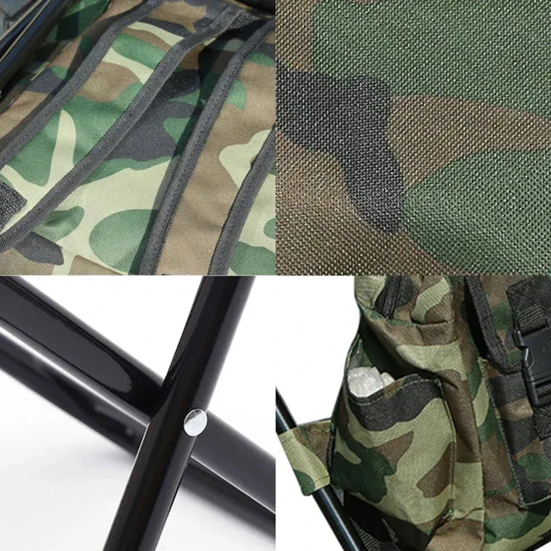 2-in-1 Chair Foldable Fast dispatch Lightweight Camping Stool & – Outdoor Backpack Fishing Seamless delivery