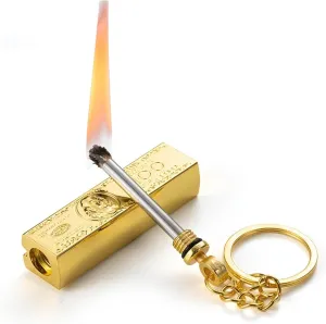 2024 Key Chain Lighter, Metal Lighter, Waterproof Lighter, Retro Kerosene Lighter, Box (excluding Kerosene)