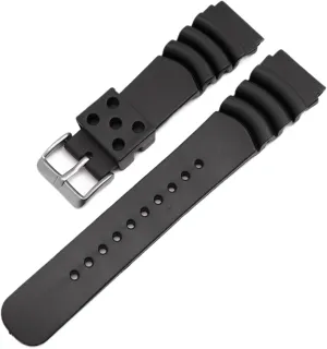 20mm 22mm 24mm Diving Rubber Watch Strap Waterproof Silicone Sport Wrist Band Bracelet Watchband For Men Women