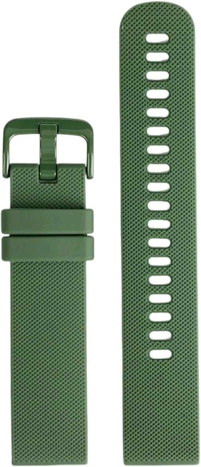 20mm Silicone Rubber Strap Men Women Sport Waterproof Bracelet Band Universal Rubber Diving Replacement Strap
