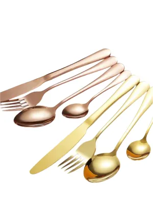 30 Piece Stainless Steel Tableware Gift Set Novelty Design