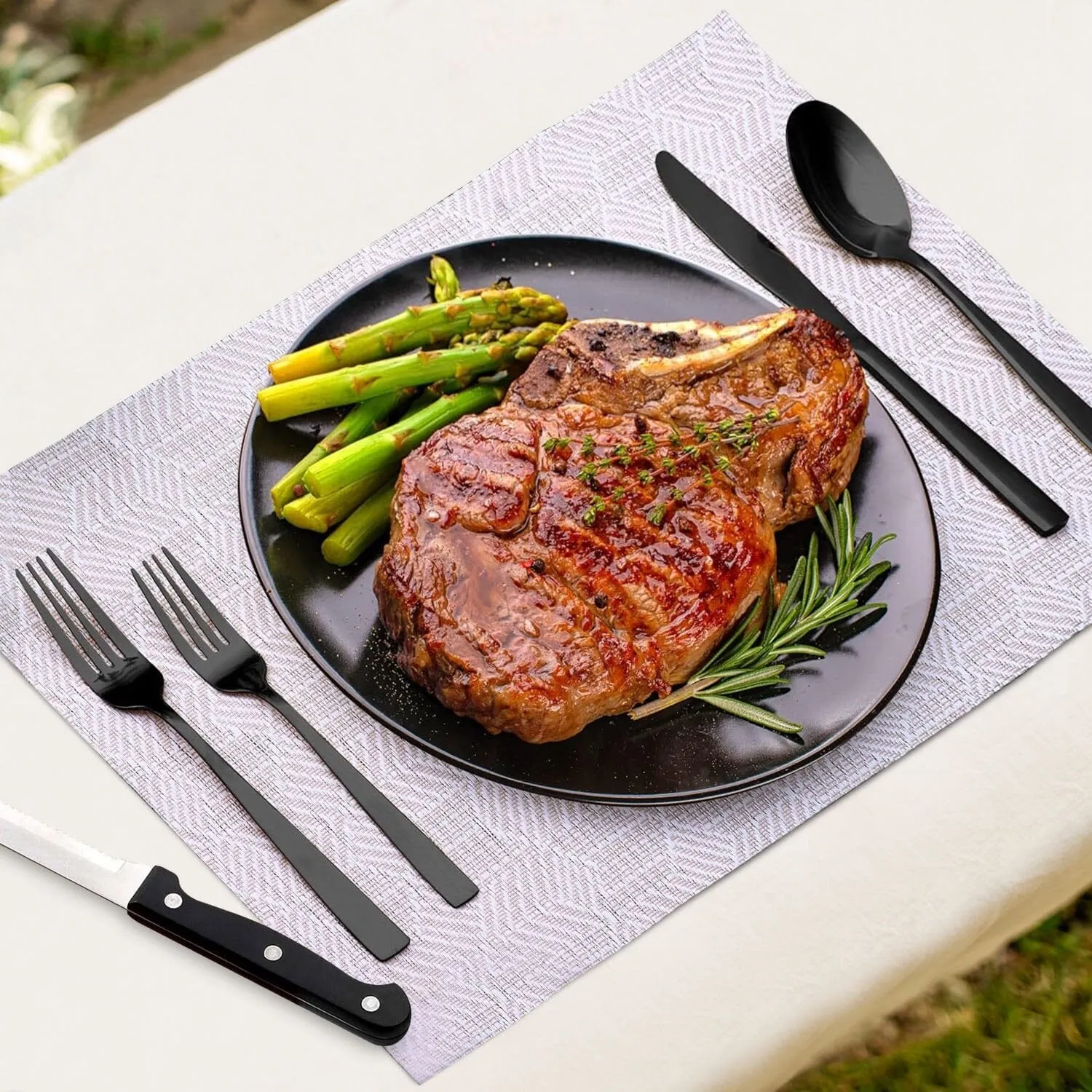 48-Piece: Stainless Steel Silverware Cutlery Set