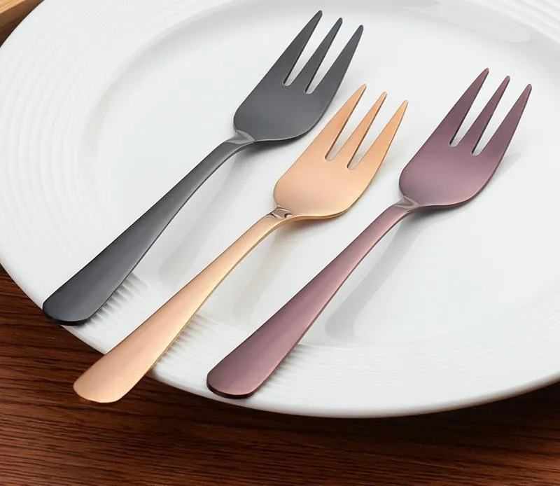7 Pcs Colorful Fruit Dessert Fork Set