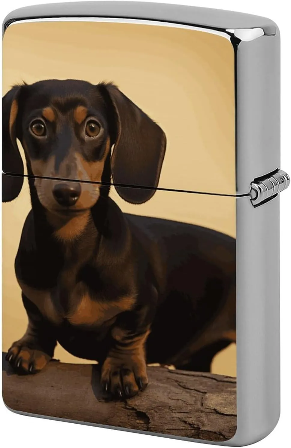 A Cute Dachshund Lighter Case Waterproof Lighter Sleeve Lighters Protective Cover with Graffiti Design