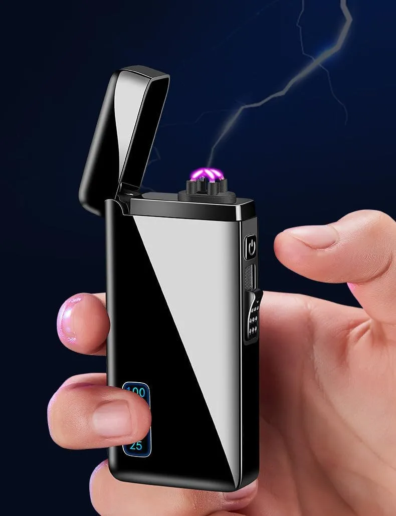 Adjustable Flame Dual Burner Windproof ARC & Plasma Lighter by The Vintage Lighter