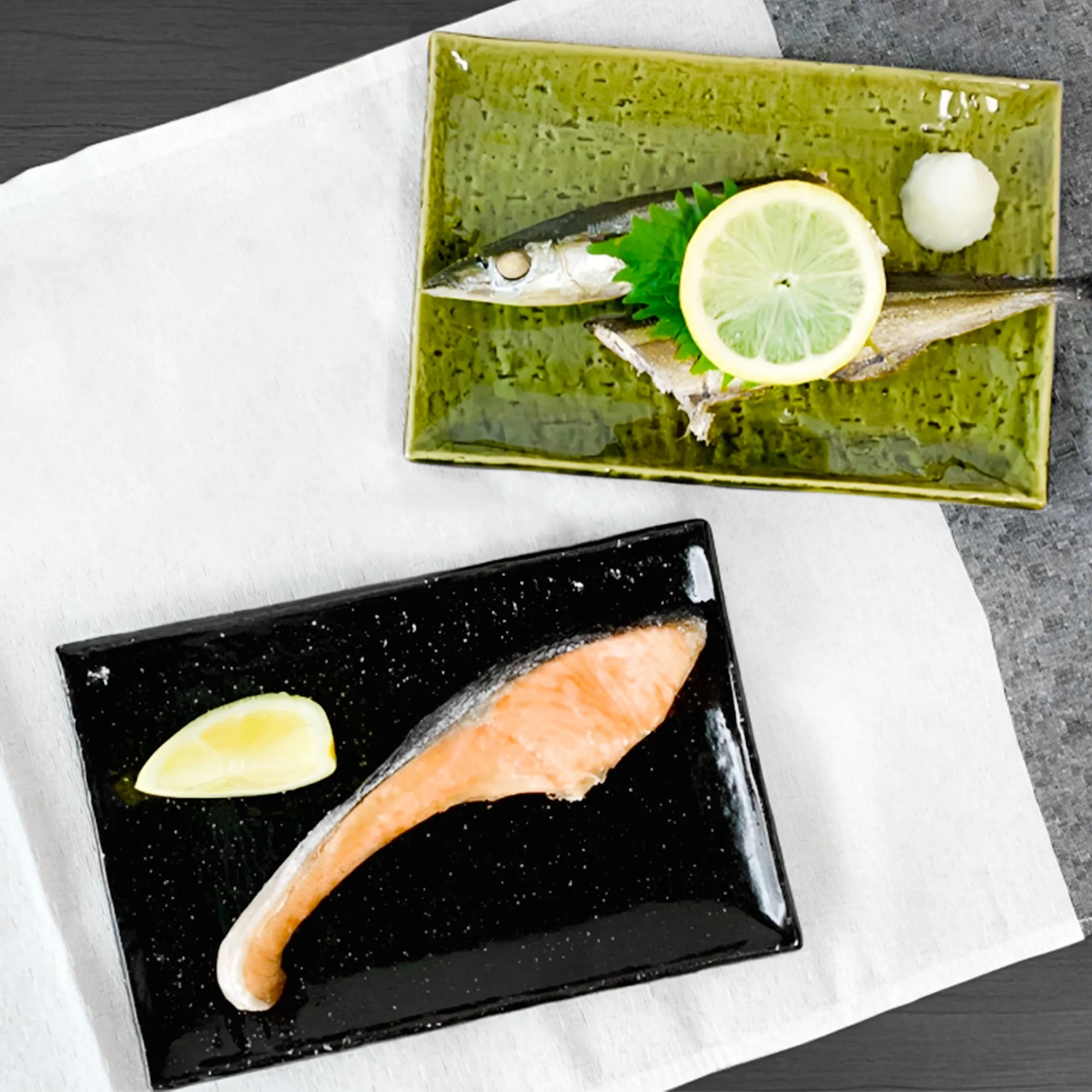 Ajiwai Ceramic Plates Set of 5 With Gift Box Made In Japan
