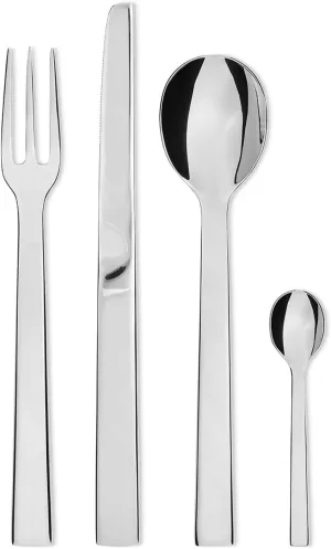 Alessi Pcs Santiago 24 Piece Set, Silver