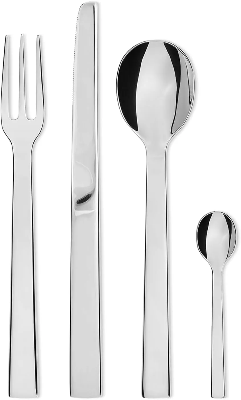 Alessi Pcs Santiago 24 Piece Set, Silver