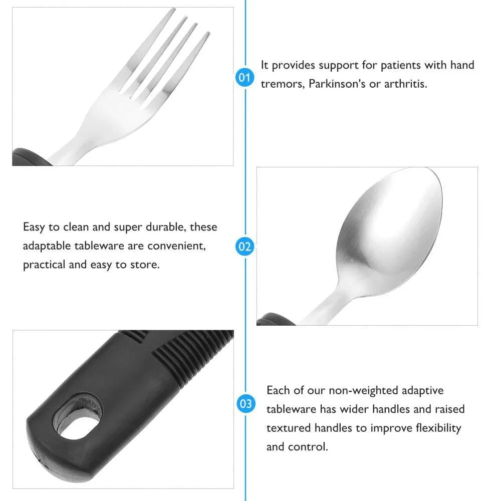 Anti-Shake Tableware Set for Seniors - Easy Grip Dining Essentials