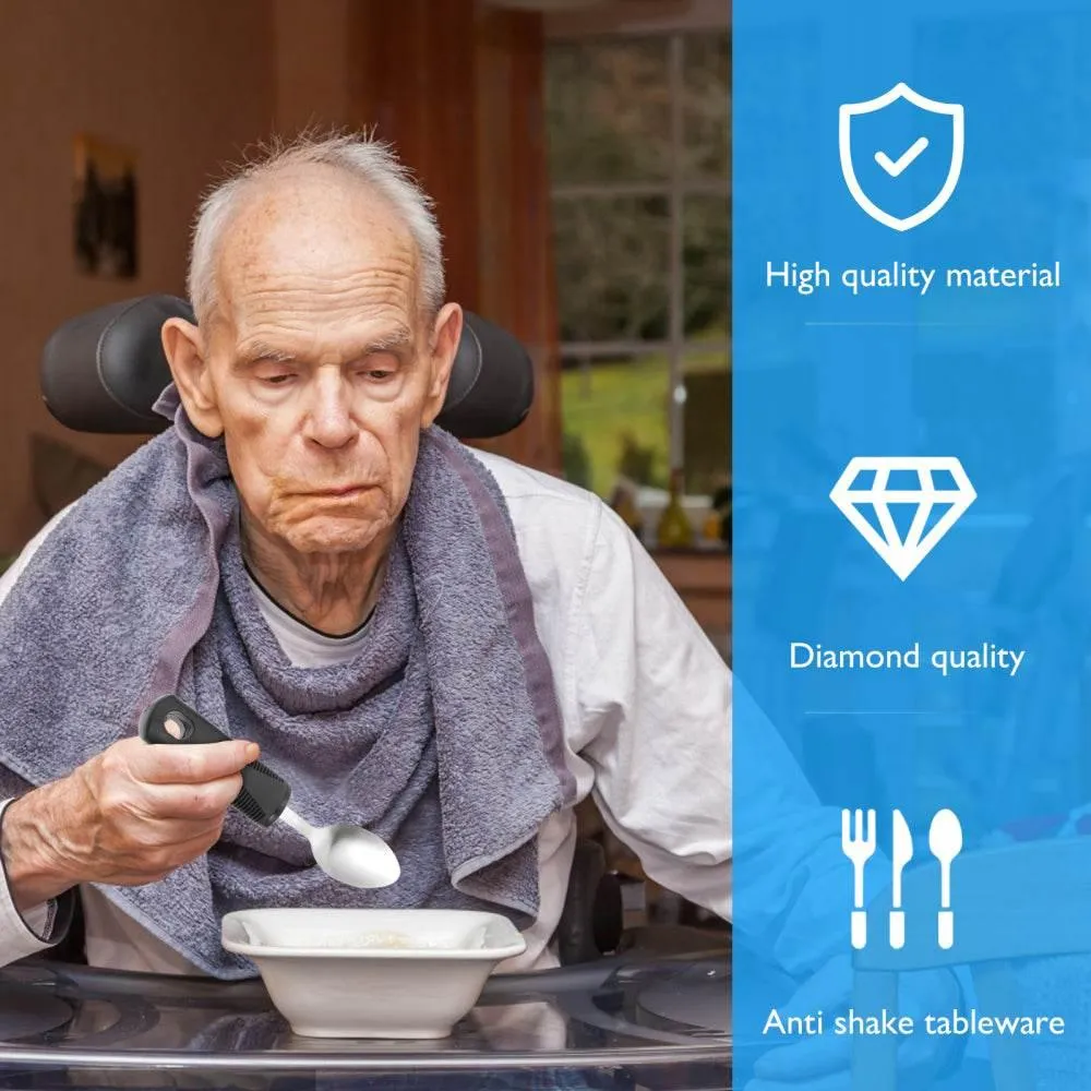 Anti-Shake Tableware Set for Seniors - Easy Grip Dining Essentials