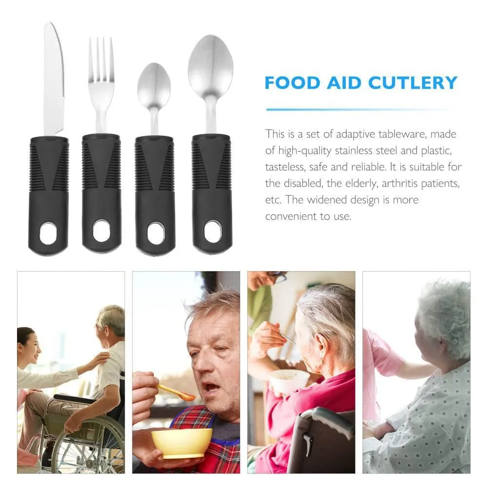 Anti-Shake Tableware Set for Seniors - Easy Grip Dining Essentials
