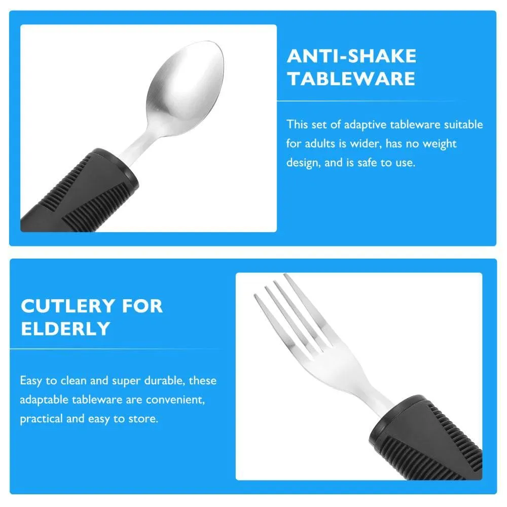 Anti-Shake Tableware Set for Seniors - Easy Grip Dining Essentials