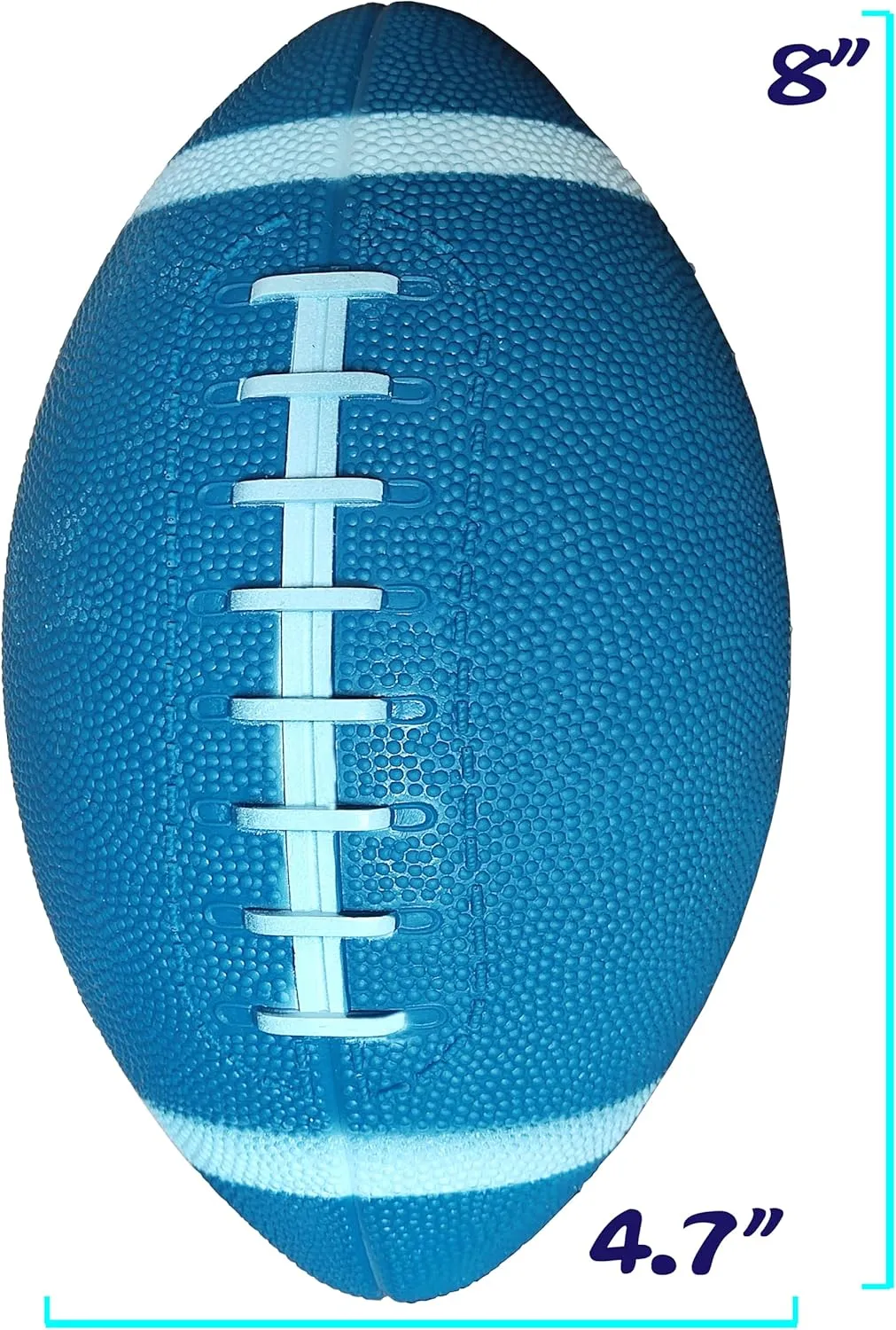 AppleRound 3-Pack 8-Inch Waterproof Footballs for Pool, Beach, & Backyard - Ideal for Water & Land Play - Ball Pump Included, Pee-Wee Junior Size for Kids & Teens