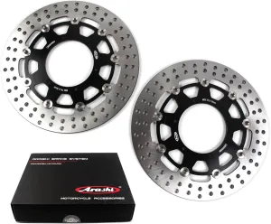 Arashi Front Brake Disc Rotors for BMW F700GS ABS 2013-2018 / F800GS ABS 2009-2018 ADVENTURE 2013-2018 Motorcycle Replacement Accessories F 800 GS 800 GS800 Black 2010 2011 2012