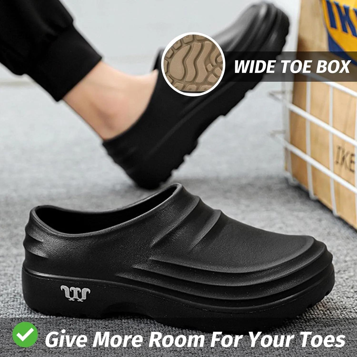 Armadillo Chef Shoes for Men - Slip Resistant, Lightweight & Waterproof Work Shoes for Kitchens, Garden Clogs for Women Waterproof Non-Slip