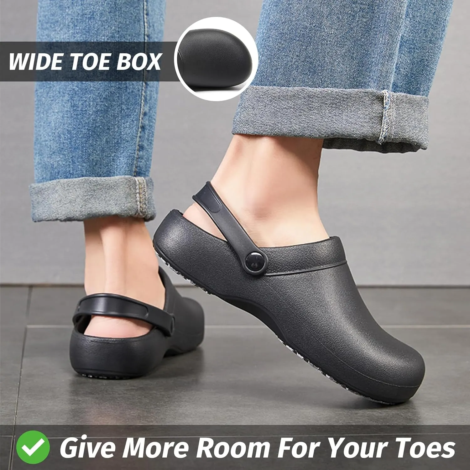 Armadillo Chef Shoes for Men - Slip Resistant, Lightweight & Waterproof Work Shoes for Kitchens, Garden Clogs for Women Waterproof Non-Slip