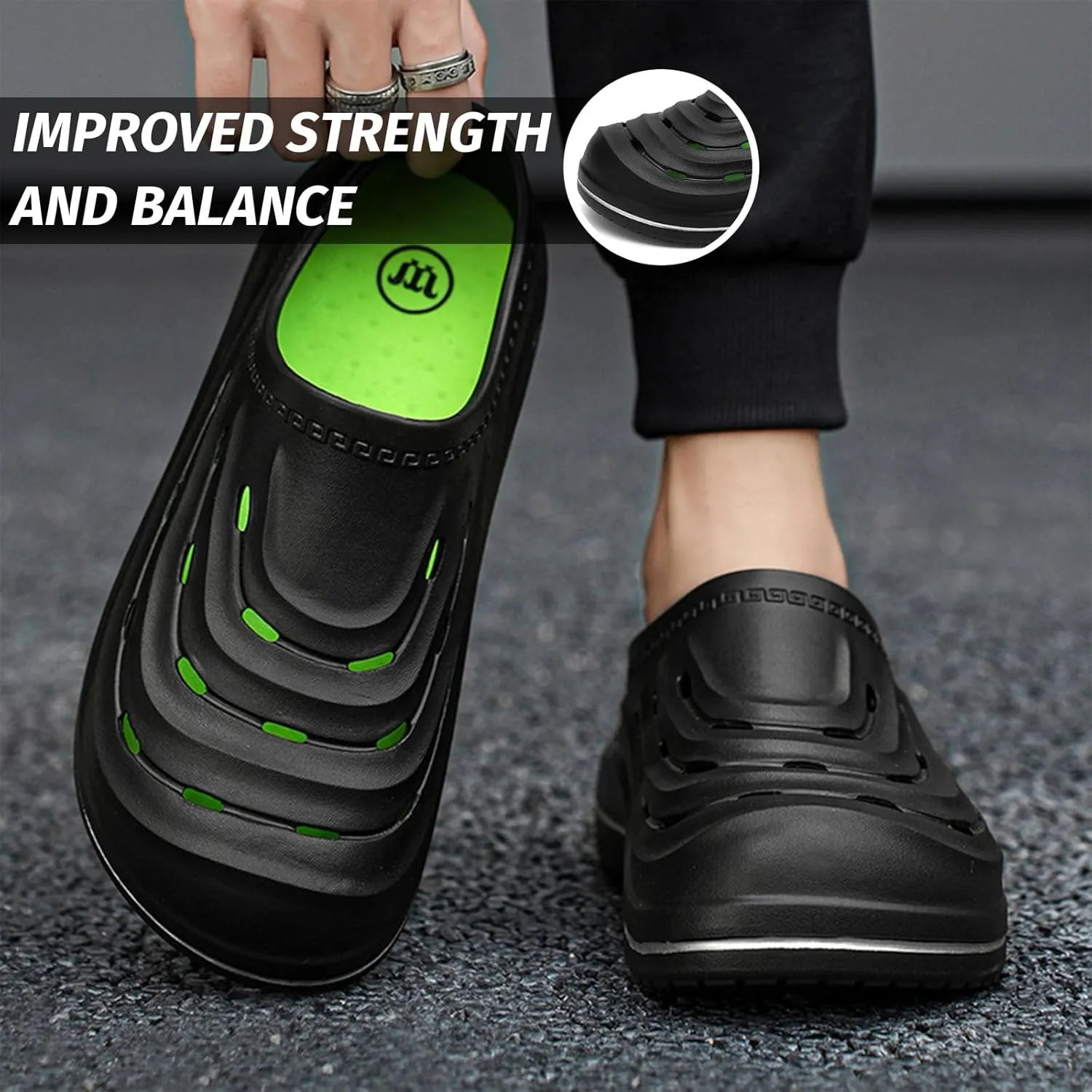 Armadillo Chef Shoes for Men - Slip Resistant, Lightweight & Waterproof Zapatos de Chef for Women, Ideal Work Shoes for Kitchens