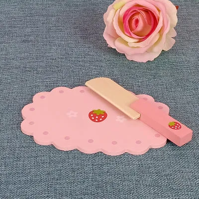 Baby birthday gift simulation kitchen accessories tableware cup discs set children's class home cooking wooden toys
