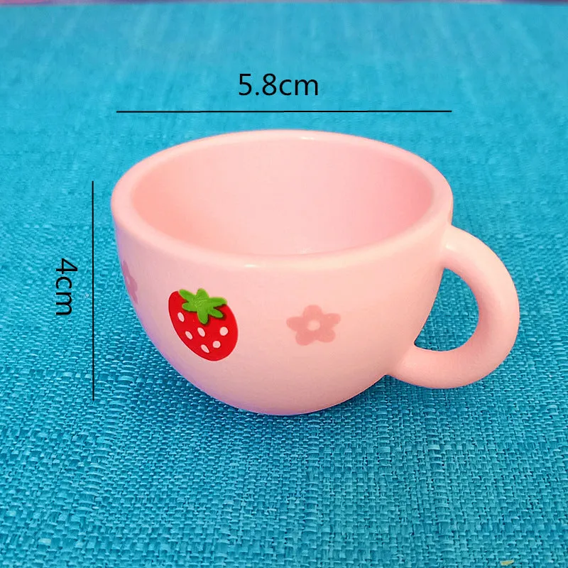Baby birthday gift simulation kitchen accessories tableware cup discs set children's class home cooking wooden toys