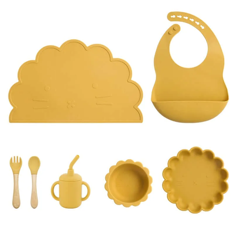 Baby Silicone Tableware Feeding Set