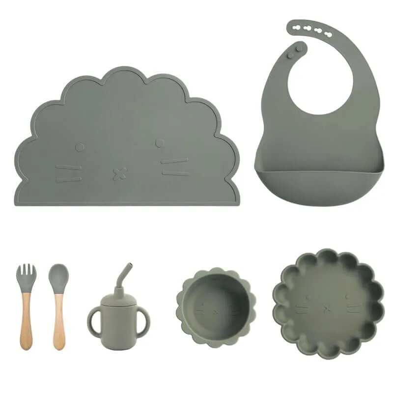 Baby Silicone Tableware Feeding Set