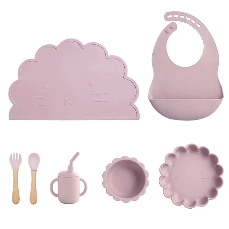 Baby Silicone Tableware Feeding Set