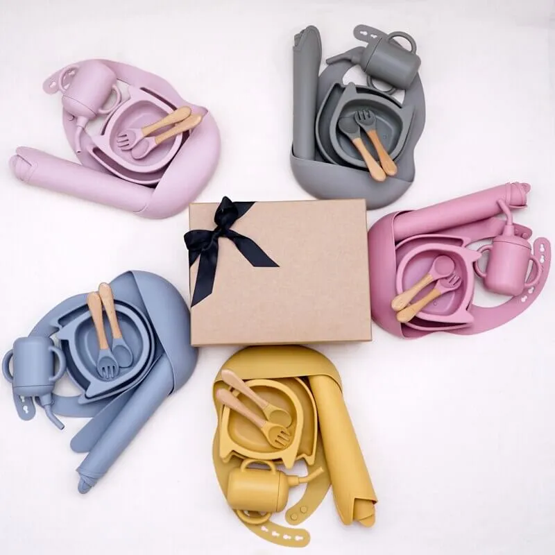 Baby Silicone Tableware Feeding Set