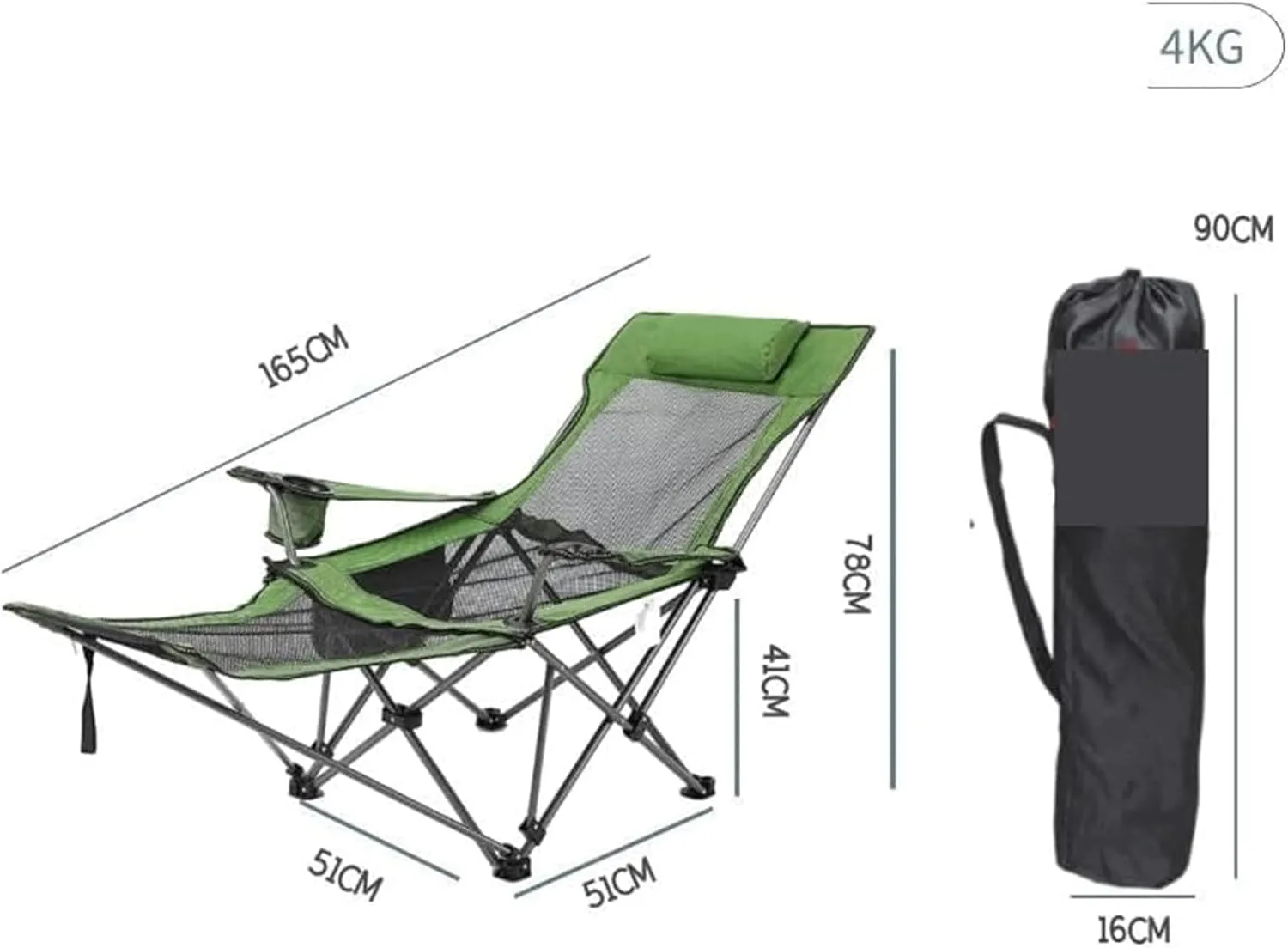 Backpacking Chair Breathable Mesh Fabric Folding Chair, Galvanized Steel Pipe e Beach Detachable Camping for Outside/Picnic Foldable