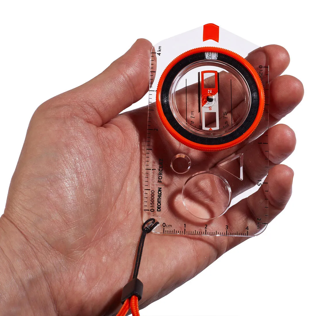 Baseplate Orienteering & Hiking Compass - Explorer 500 Orange