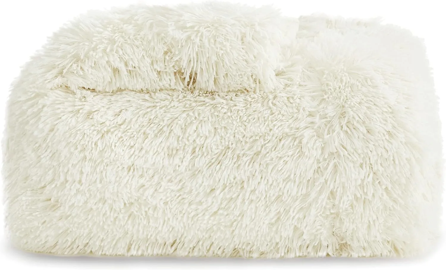 Bedsure Fluffy Cream Throw Blanket Gifts for Women, Men, Soft Fleece Cozy Fuzzy Sherpa Plush Warm Minky Thick Faux Fur Throws for Couch, Bed, Cream Decor House Blanket Gifts for Mom Kids, 50x60