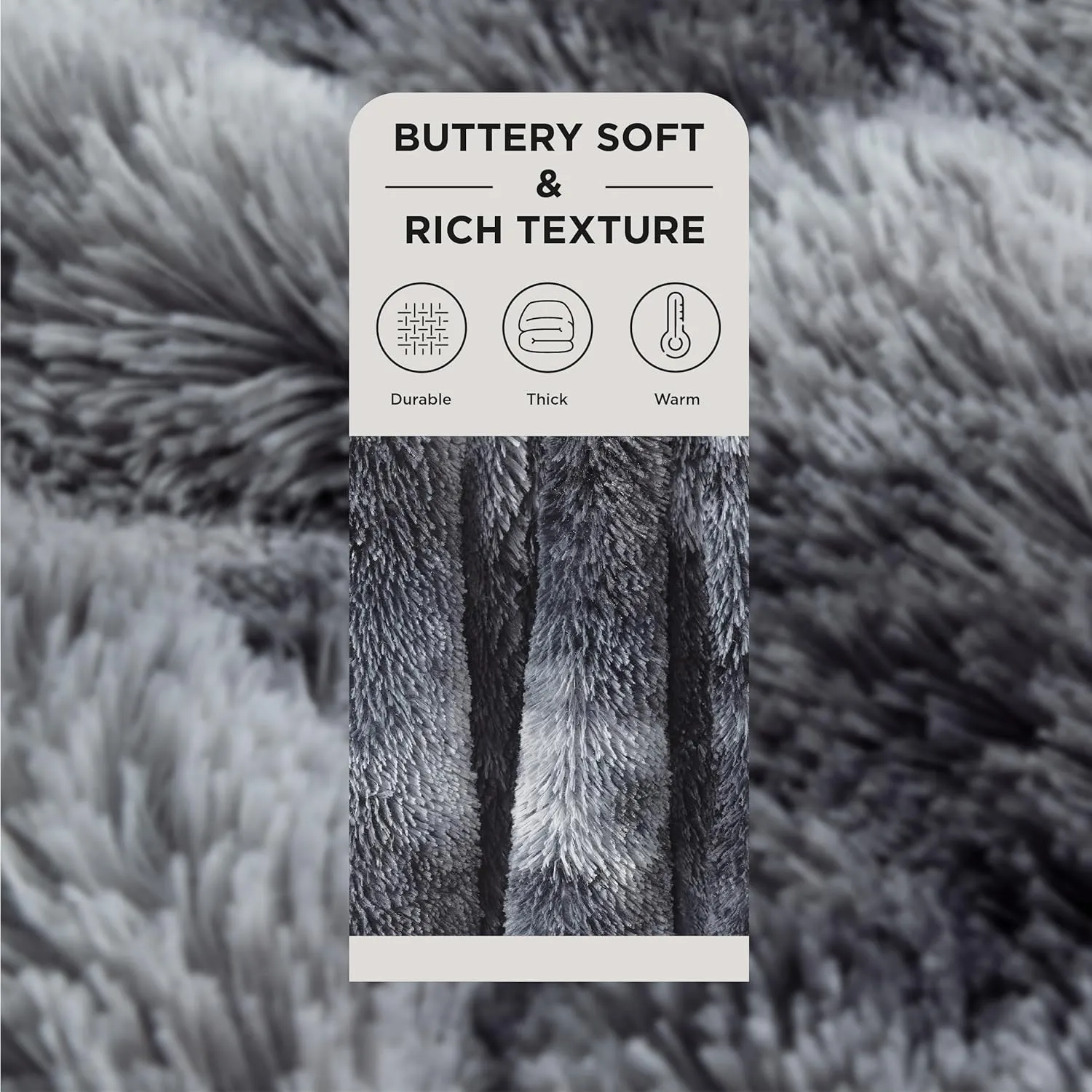 Bedsure Fluffy Throw Blanket Gifts for Women Men, Soft Fleece Sherpa Cozy Fuzzy Plush Warm Minky Thick Faux Fur Throw for Couch, Bed, Home Living Room Decor Spring Blanket Gifts for Mom Dad, Grey