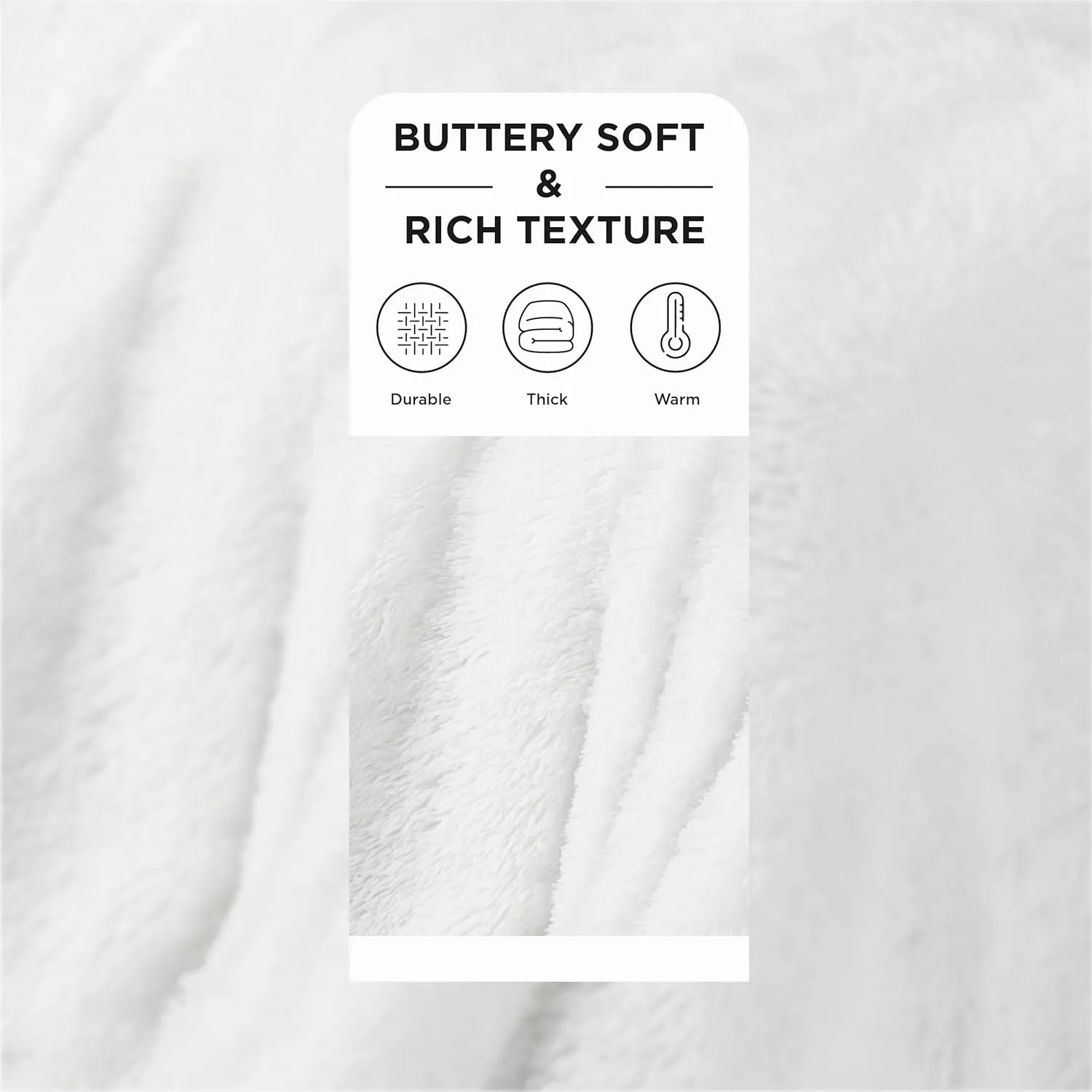 Bedsure Fluffy White Throw Blanket Gifts for Women, Men, Soft Fleece Cozy Fuzzy Sherpa Plush Warm Minky Thick Faux Fur Throws for Couch, Bed, White Decor House Blanket Gifts for Mom Dad, 50x60