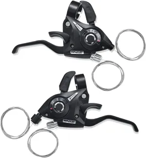 BESNIN Shifter and Brake Combo - 3x7 21Speed Mountain Bike Shifters & Left/Right Brake Lever Set