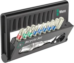 Bicycle Set 9 Bit assortment stainless with ratchet