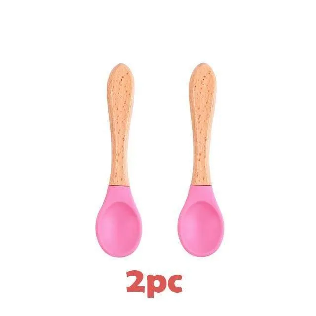 BPA-Free Silicone Baby Tableware Set - Soft  Easy to Clean