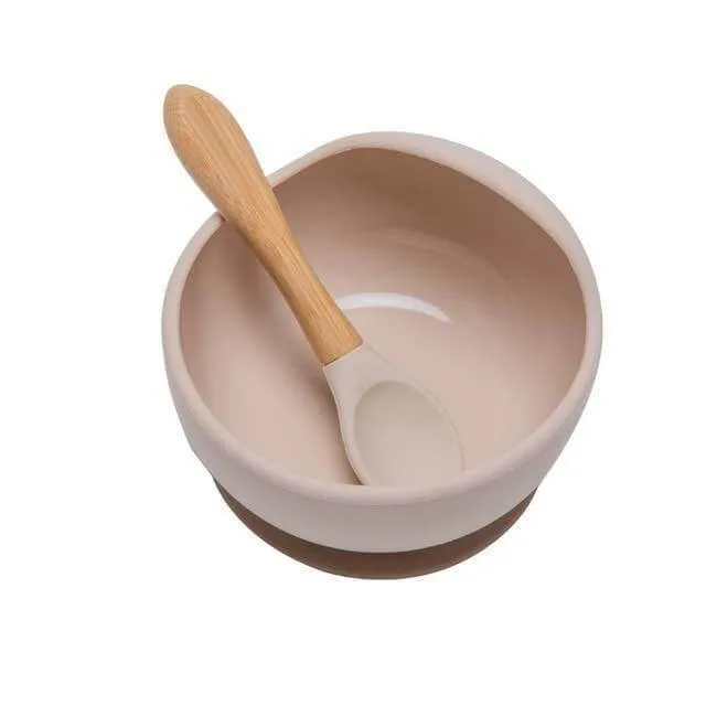 BPA-Free Silicone Baby Tableware Set - Soft  Easy to Clean