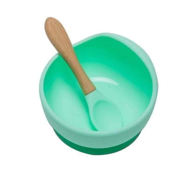 BPA-Free Silicone Baby Tableware Set - Soft  Easy to Clean