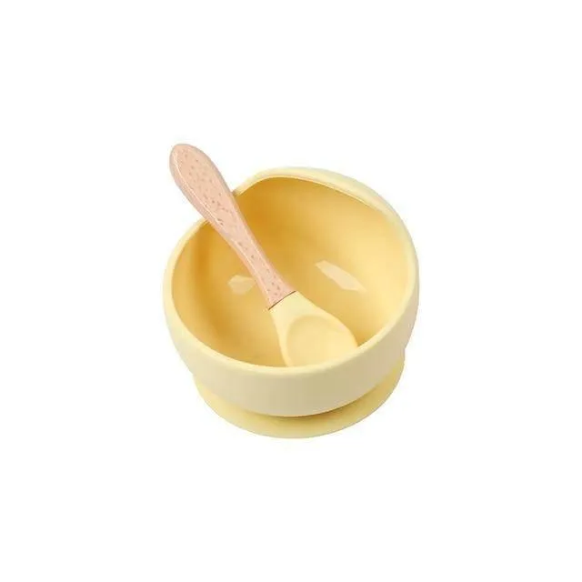 BPA-Free Silicone Baby Tableware Set - Soft  Easy to Clean