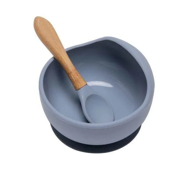 BPA-Free Silicone Baby Tableware Set - Soft  Easy to Clean
