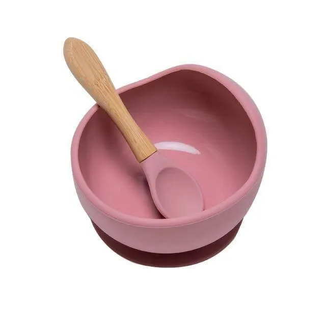 BPA-Free Silicone Baby Tableware Set - Soft  Easy to Clean