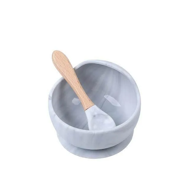 BPA-Free Silicone Baby Tableware Set - Soft  Easy to Clean